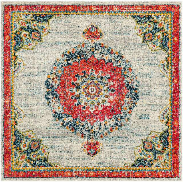 Ivory 6' 1 x 6' 1 Penrose Square Area Rug