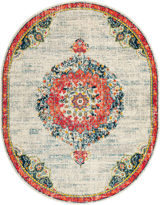 Ivory 7' 10 x 10' Penrose Oval Area Rug