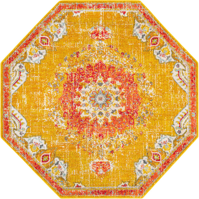 Gold 7' 10 x 7' 10 Penrose Octagon Area Rug