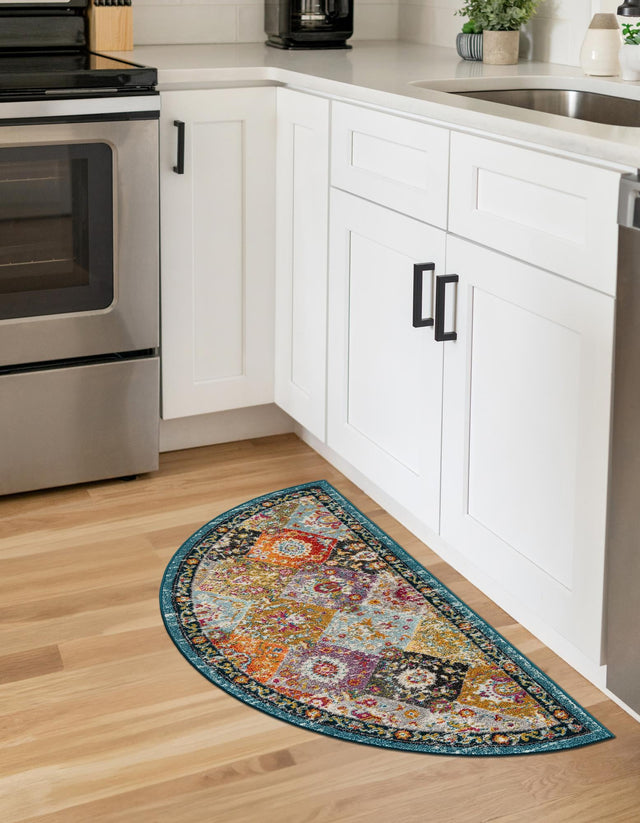 Multicolor 2' 2 x 3' 7 Penrose Hearth Area Rug