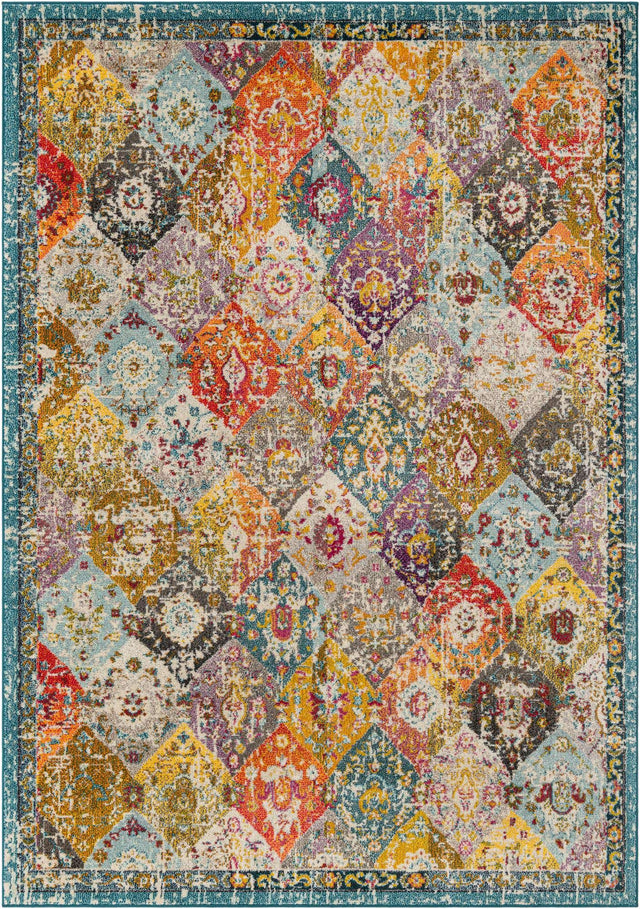 Multicolor 7' 1 x 10' Penrose Rectangle Area Rug