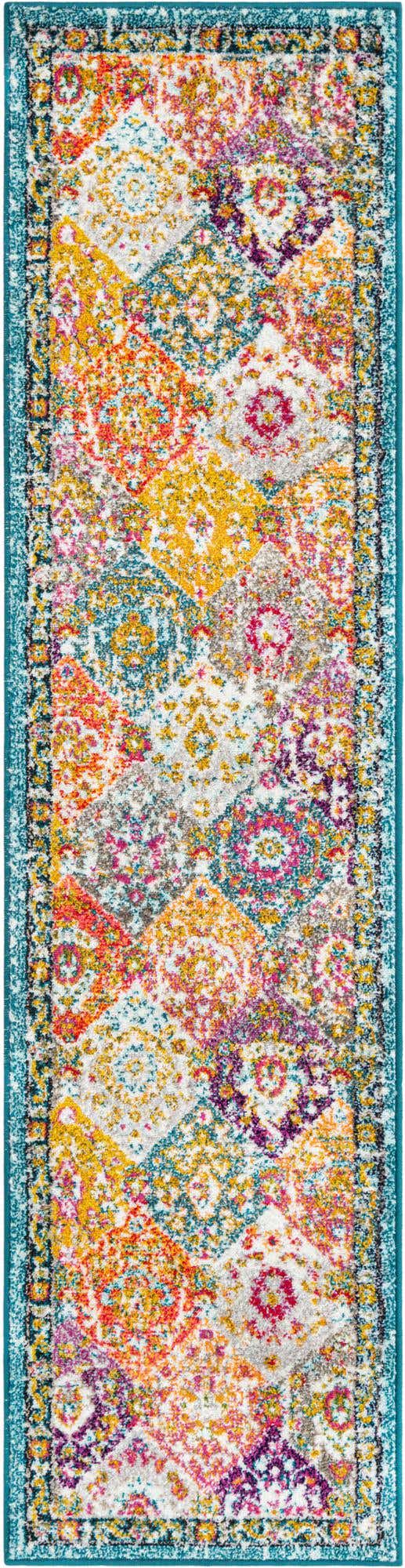 Multicolor 2' x 8' Penrose Runner Area Rug
