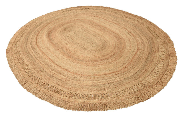 Natural 7' 10 x 10' Braided Jute Oval Area Rug 100% Jute Hand Braided Natural Eco-Friendly Boho Style Carpet for Living Rooms Dining Office Space Dorms for Sale at Rug Engine