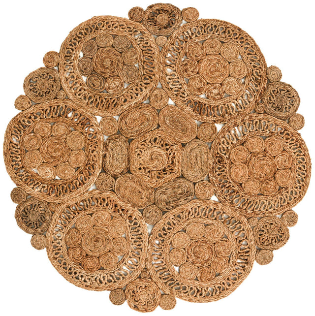 Natural 4' 1 x 4' 1 Braided Jute Round Area Rug 100% Jute Hand Braided Natural Eco-Friendly Boho Style Carpet for Living Rooms Dining Office Space Dorms for Sale at Rug Engine
