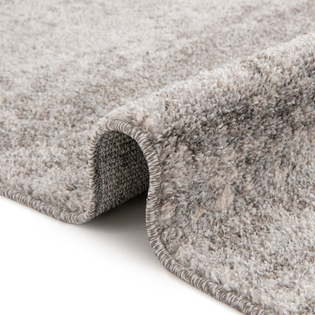 Gray 3' 1 x 6' 1 Del Mar Hearth Half-Round Semicircle Area Rug 100% Polypropylene Easy Clean Stain Resistant Vivid Modern Carpet Mat for Home Decor Interior Designing for Sale at Rug Engine