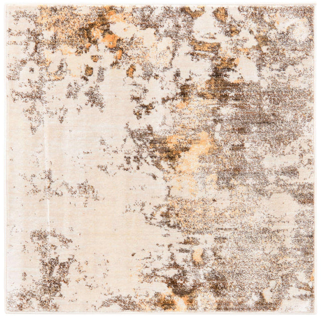 Ivory Beige 3' 3 x 3' 3 Helios Square Area Rug 100% Polypropylene (Space-Dyed Yarn) Easy Clean With Cotton Backing Contemporary Carpet for Sale at Rug Engine