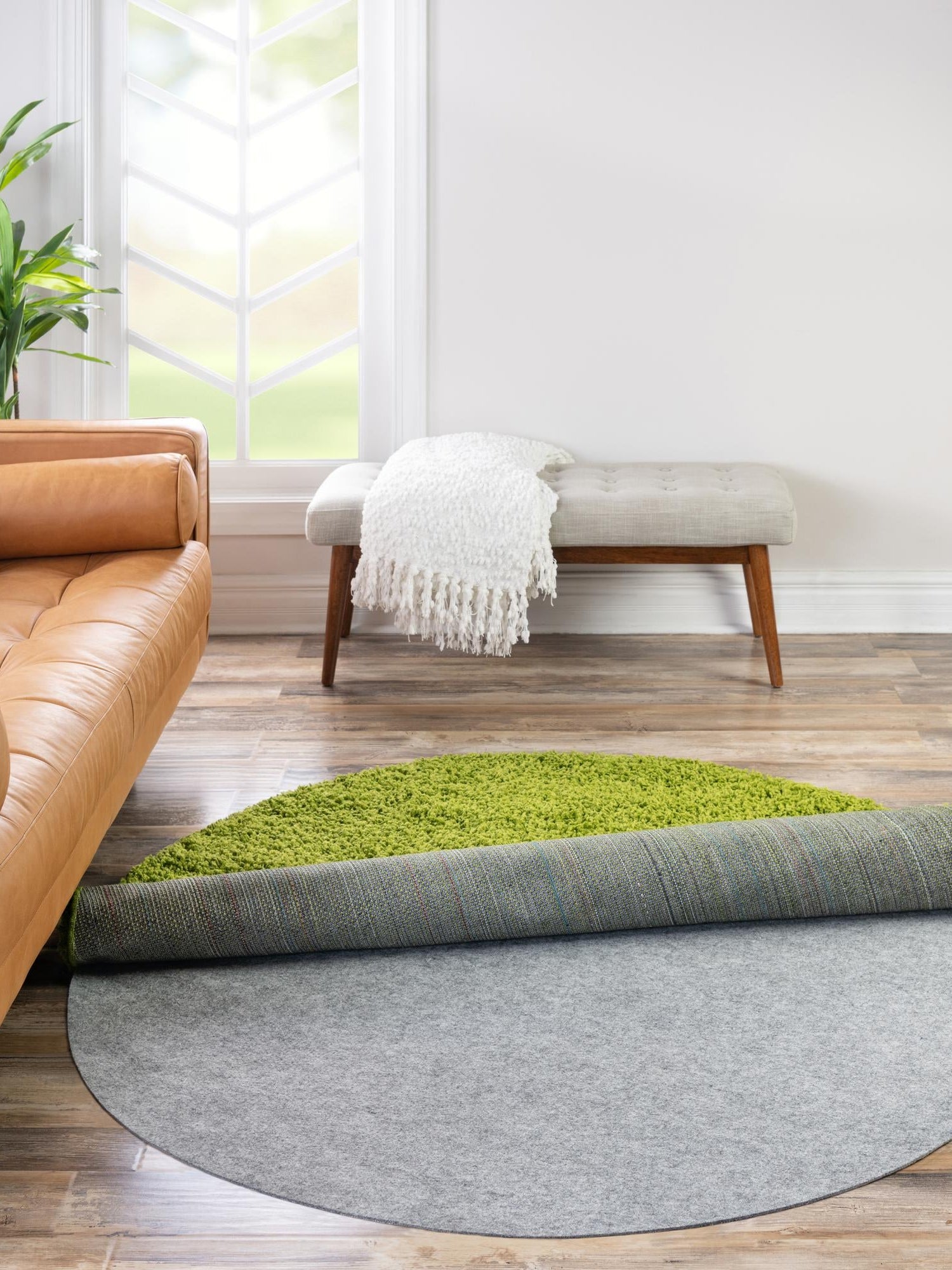 7' 10 x 7' 10 Everyday Performance Round Area Rug Pad Floor Protection Pad for Under Rugs & Carpet Non-Slip Backing Soft Cushioned Mat - CIRCLE SHAPE for Sale at Rug Engine
