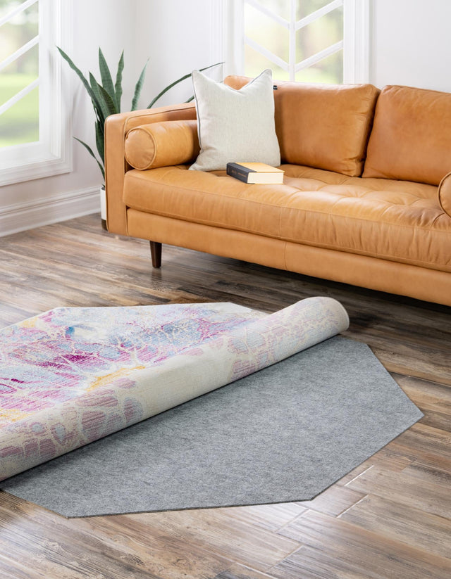 6' 11 x 6' 11 Everyday Performance Octagon Area Rug Pad Floor Protection Pad for Under Rugs & Carpet Non-Slip Backing Soft Cushioned Mat - OCTAGON SHAPE for Sale at Rug Engine
