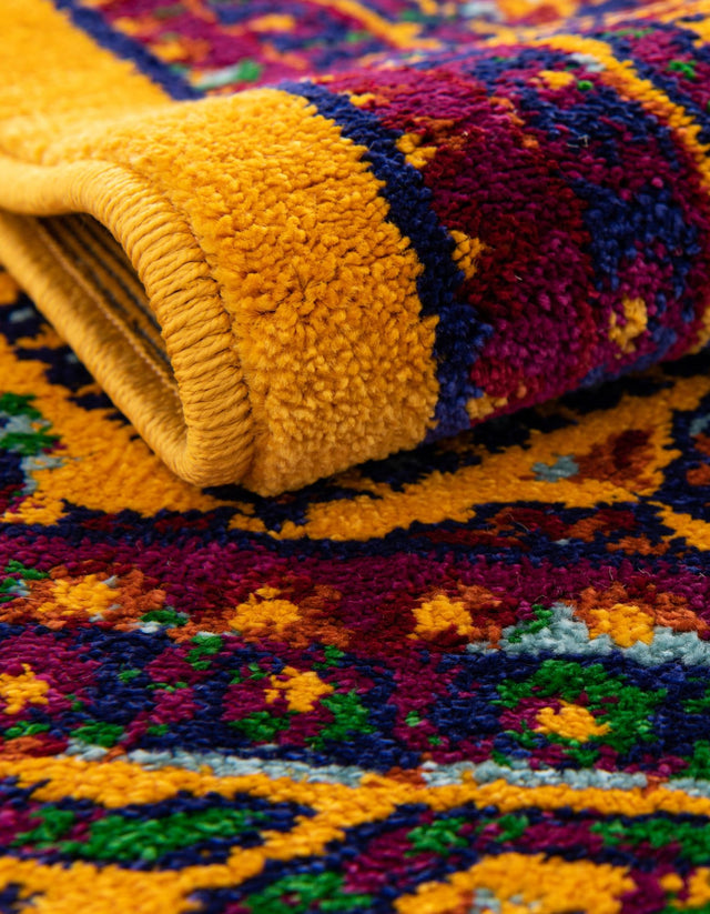 Multicolor 2' 7 x 12' Calypso Runner Area Rug 100% Polypropylene With Cotton Backing Colorful Vivid Traditional Design Carpet for Living Office Dining Rooms for Sale at Rug Engine