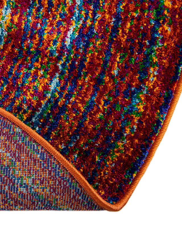 Multicolor 4' 1 x 4' 1 Calypso Round Area Rug 100% Polypropylene With Cotton Backing Colorful Vivid Traditional Design Carpet for Living Office Dining Rooms for Sale at Rug Engine