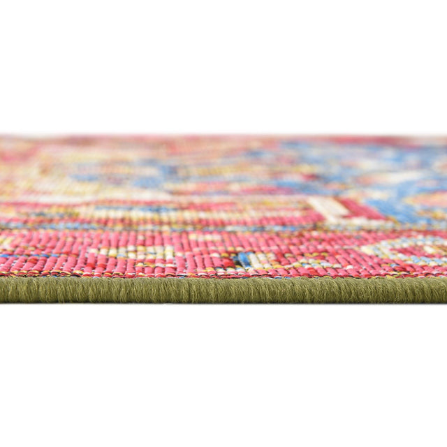 Multicolor 5' 3 x 5' 3 Outdoor Traditional Octagon Area Rug Weather Resistant for Patio, Deck, Terrace, Balcony, Porch Classical Design Outside Carpet for Sale at Rug Engine