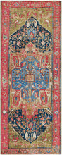 Multicolor 2' 7 x 7' 1 Outdoor Traditional Runner Area Rug Weather Resistant for Patio, Deck, Terrace, Balcony, Porch