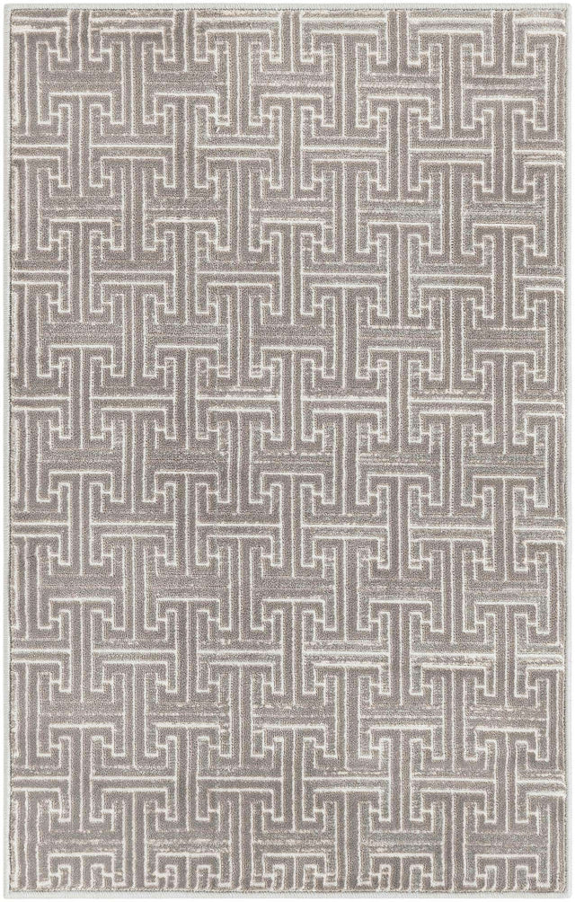 Gray 2' x 3' 1 Jill Zarin Uptown Rectangle Area Rug 70% Polypropylene & 30% Polyester Contemporary Carpet for Living, Dining, Office, Bedroom for Sale at Rug Engine