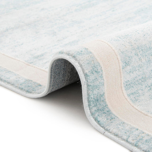 Turquoise 7' 10 x 7' 10 Jill Zarin Uptown Square Area Rug 70% Polypropylene & 30% Polyester Contemporary Carpet for Living, Dining, Office, Bedroom for Sale at Rug Engine