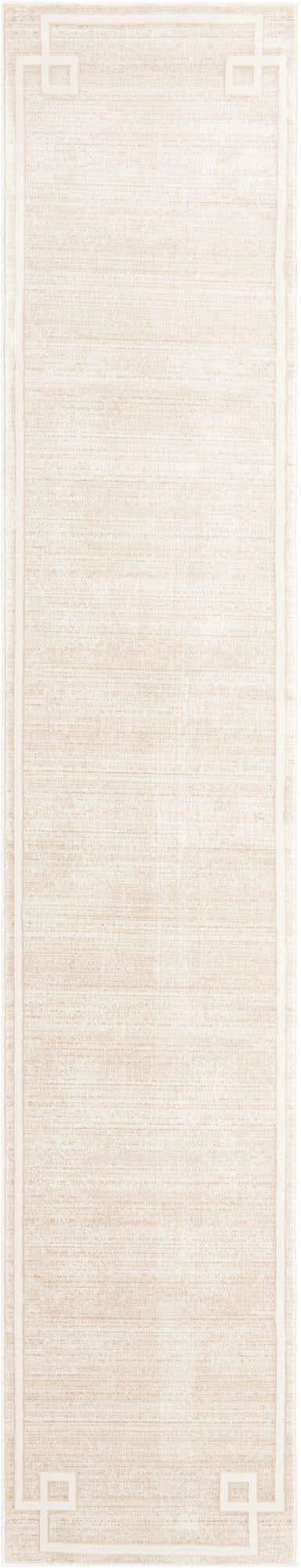 Beige 2' 7 x 13' 11 Jill Zarin Uptown Runner Area Rug 70% Polypropylene & 30% Polyester Contemporary Carpet for Living, Dining, Office, Bedroom for Sale at Rug Engine