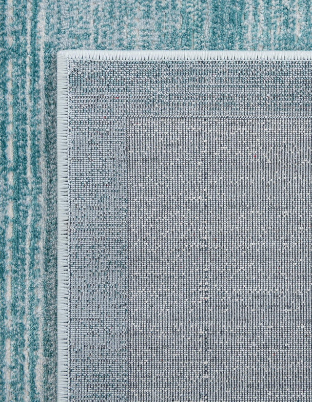 Turquoise 7' 10 x 7' 10 Jill Zarin Uptown Square Area Rug 70% Polypropylene & 30% Polyester Contemporary Carpet for Living, Dining, Office, Bedroom for Sale at Rug Engine