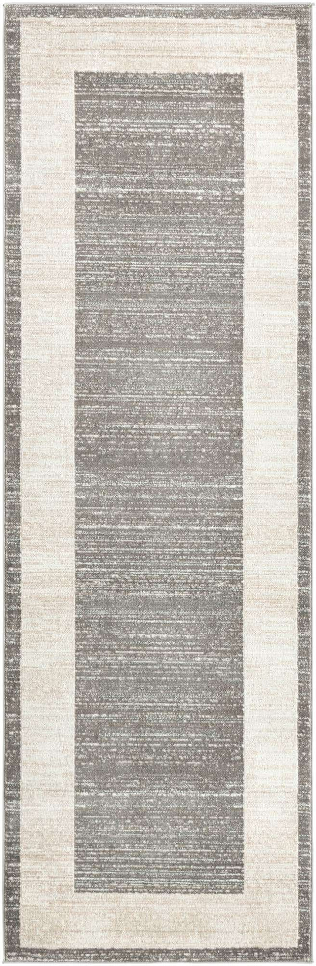 Gray 2' 7 x 8' Jill Zarin Uptown Runner Area Rug 70% Polypropylene & 30% Polyester Contemporary Carpet for Living, Dining, Office, Bedroom for Sale at Rug Engine