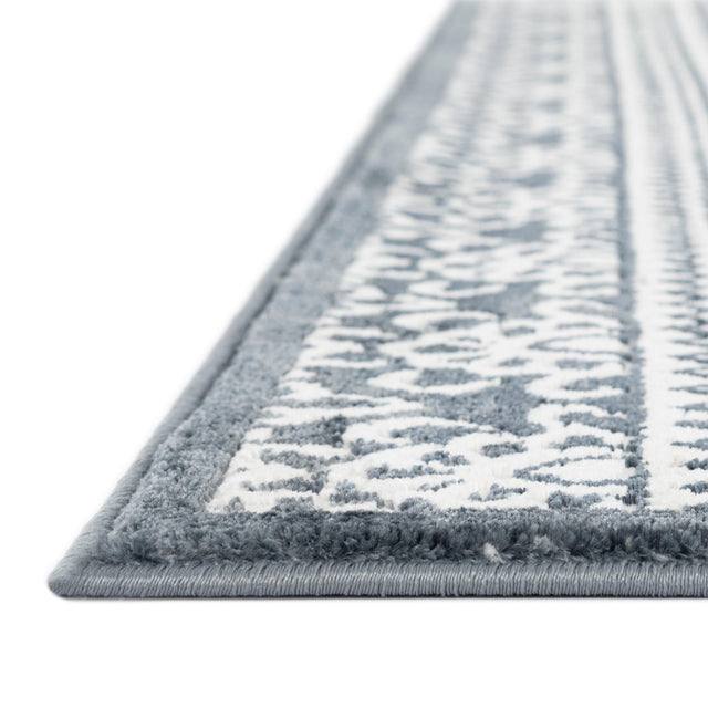 Blue 7' 10 x 10' Jill Zarin Uptown Rectangle Area Rug 70% Polypropylene & 30% Polyester Contemporary Carpet for Living, Dining, Office, Bedroom for Sale at Rug Engine