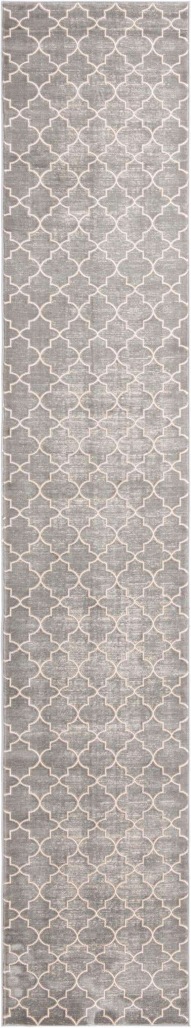 Gray 2' 7 x 13' 11 Jill Zarin Uptown Runner Area Rug 70% Polypropylene & 30% Polyester Contemporary Carpet for Living, Dining, Office, Bedroom for Sale at Rug Engine