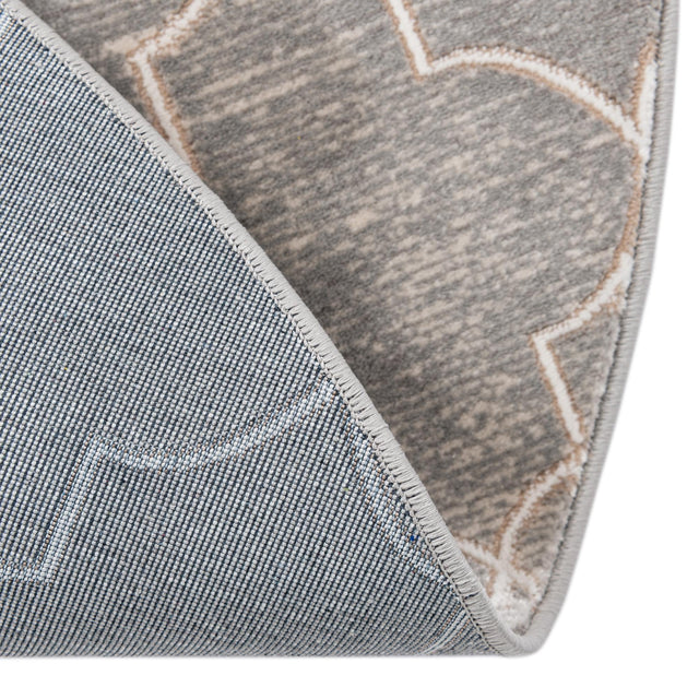 Gray 3' 3 x 3' 3 Jill Zarin Uptown Round Area Rug 70% Polypropylene & 30% Polyester Contemporary Carpet for Living, Dining, Office, Bedroom for Sale at Rug Engine