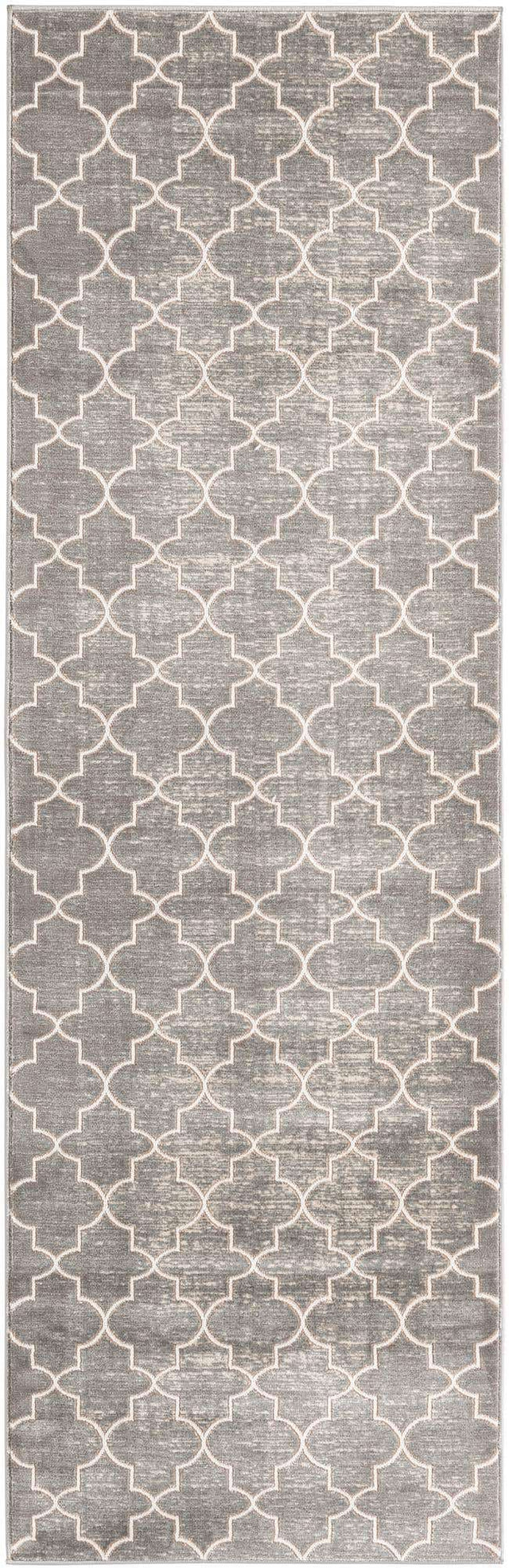 Gray 2' 7 x 8' Jill Zarin Uptown Runner Area Rug 70% Polypropylene & 30% Polyester Contemporary Carpet for Living, Dining, Office, Bedroom for Sale at Rug Engine