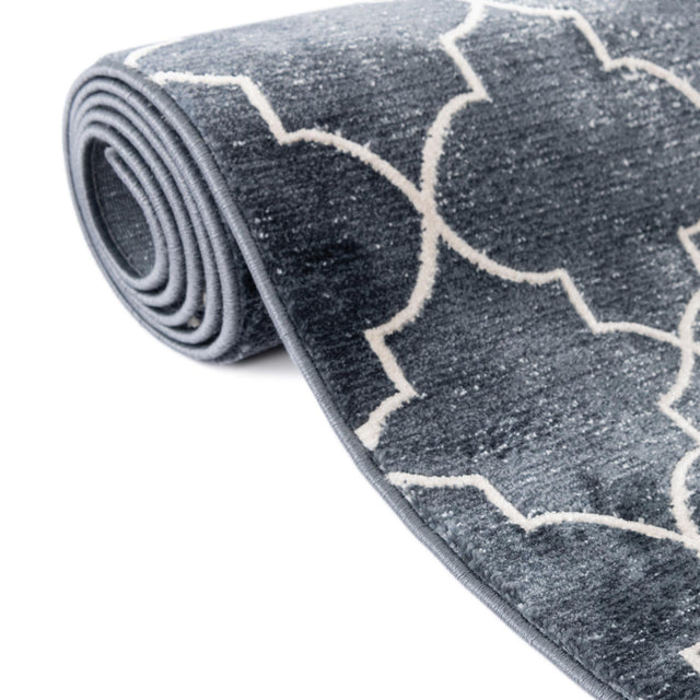 Navy Blue 9' x 12' Jill Zarin Uptown Rectangle Area Rug 70% Polypropylene & 30% Polyester Contemporary Carpet for Living, Dining, Office, Bedroom for Sale at Rug Engine