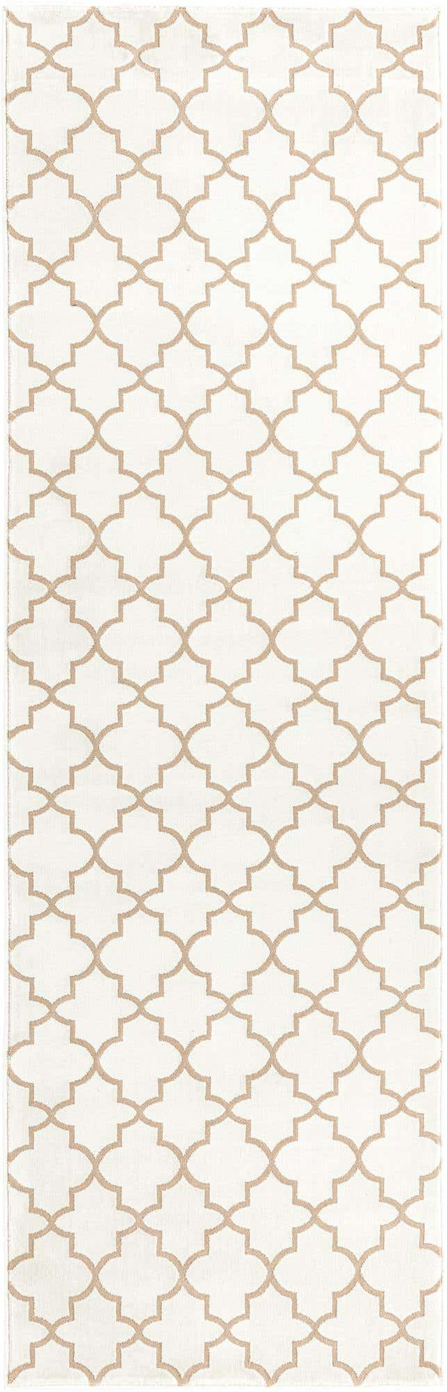White 2' 7 x 8' Jill Zarin Uptown Runner Area Rug 70% Polypropylene & 30% Polyester Contemporary Carpet for Living, Dining, Office, Bedroom for Sale at Rug Engine