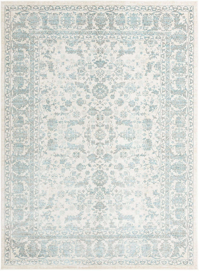 Teal 9' x 12' Jill Zarin Uptown Rectangle Area Rug 70% Polypropylene & 30% Polyester Contemporary Carpet for Living, Dining, Office, Bedroom for Sale at Rug Engine
