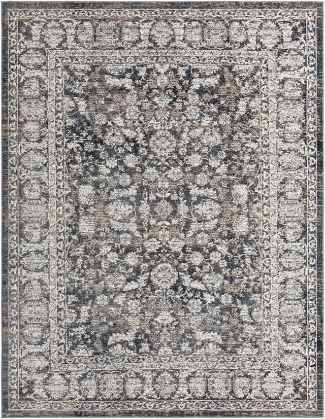Navy Blue 7' 10 x 10' Jill Zarin Uptown Rectangle Area Rug 70% Polypropylene & 30% Polyester Contemporary Carpet for Living, Dining, Office, Bedroom for Sale at Rug Engine