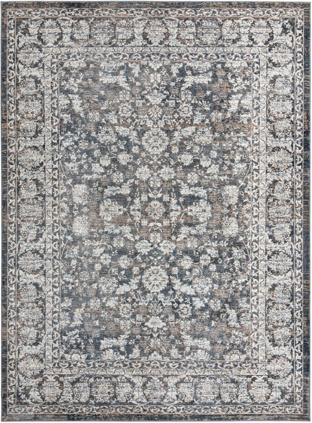 Navy Blue 9' x 12' Jill Zarin Uptown Rectangle Area Rug 70% Polypropylene & 30% Polyester Contemporary Carpet for Living, Dining, Office, Bedroom for Sale at Rug Engine