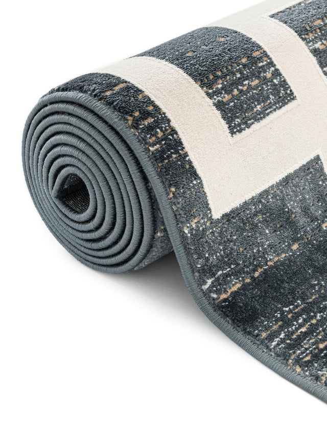 Navy Blue 7' 10 x 7' 10 Jill Zarin Uptown Square Area Rug 70% Polypropylene & 30% Polyester Contemporary Carpet for Living, Dining, Office, Bedroom for Sale at Rug Engine