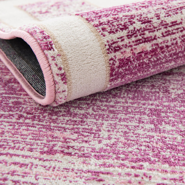 Pink 2' 7 x 13' 11 Jill Zarin Uptown Runner Area Rug 70% Polypropylene & 30% Polyester Contemporary Carpet for Living, Dining, Office, Bedroom for Sale at Rug Engine