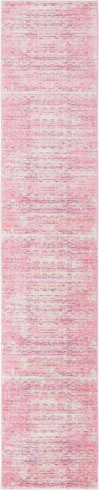 Pink 2' 7 x 13' 11 Jill Zarin Uptown Runner Area Rug 70% Polypropylene & 30% Polyester Contemporary Carpet for Living, Dining, Office, Bedroom for Sale at Rug Engine