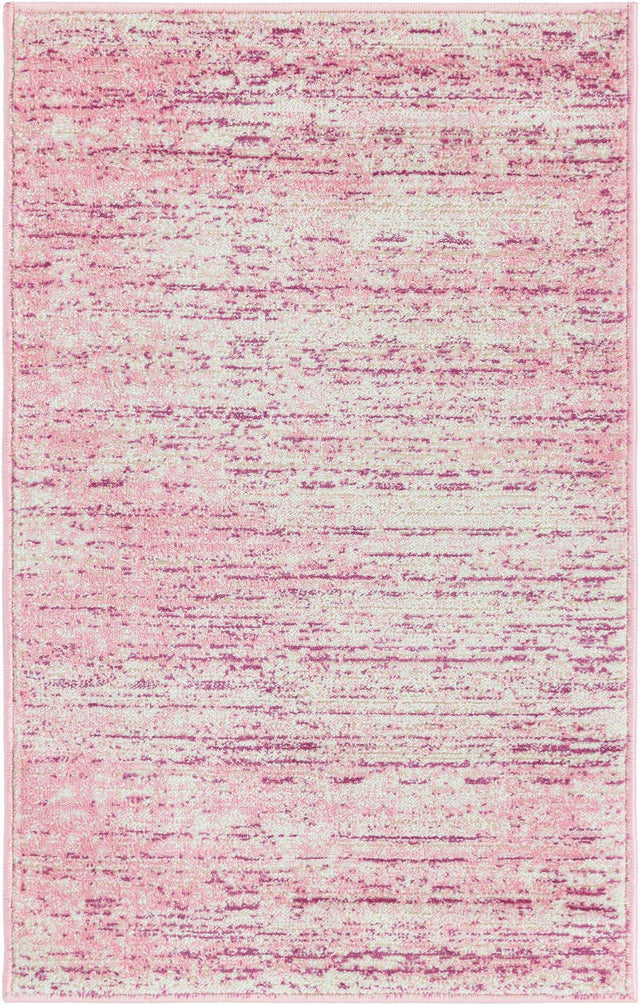 Pink 2' x 3' 1 Jill Zarin Uptown Rectangle Area Rug 70% Polypropylene & 30% Polyester Contemporary Carpet for Living, Dining, Office, Bedroom for Sale at Rug Engine