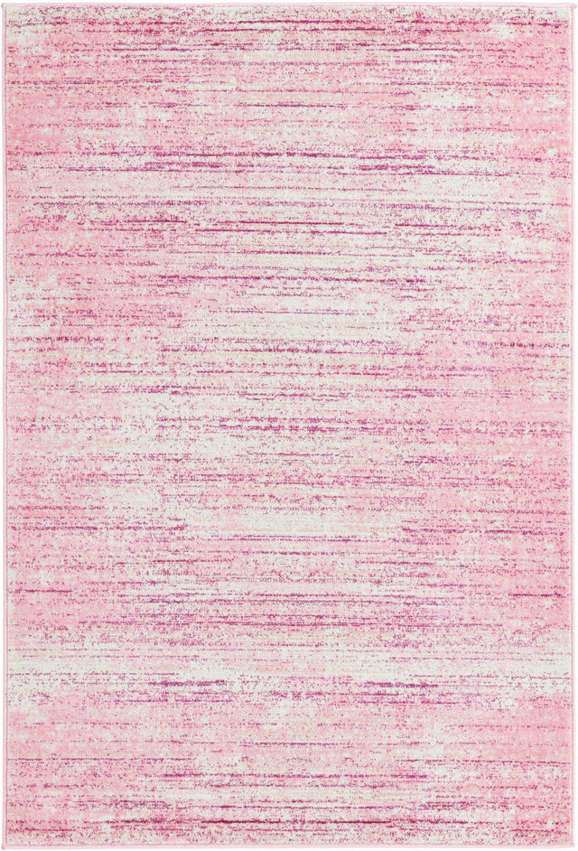Pink 4' 1 x 6' 1 Jill Zarin Uptown Rectangle Area Rug 70% Polypropylene & 30% Polyester Contemporary Carpet for Living, Dining, Office, Bedroom for Sale at Rug Engine