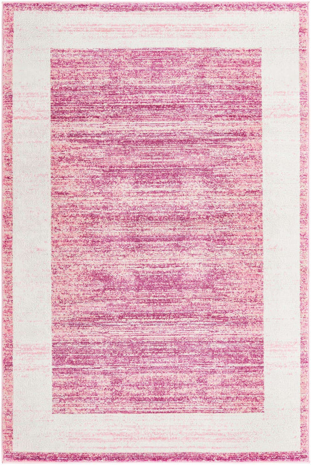 Pink 4' 1 x 6' 1 Jill Zarin Uptown Rectangle Area Rug 70% Polypropylene & 30% Polyester Contemporary Carpet for Living, Dining, Office, Bedroom for Sale at Rug Engine