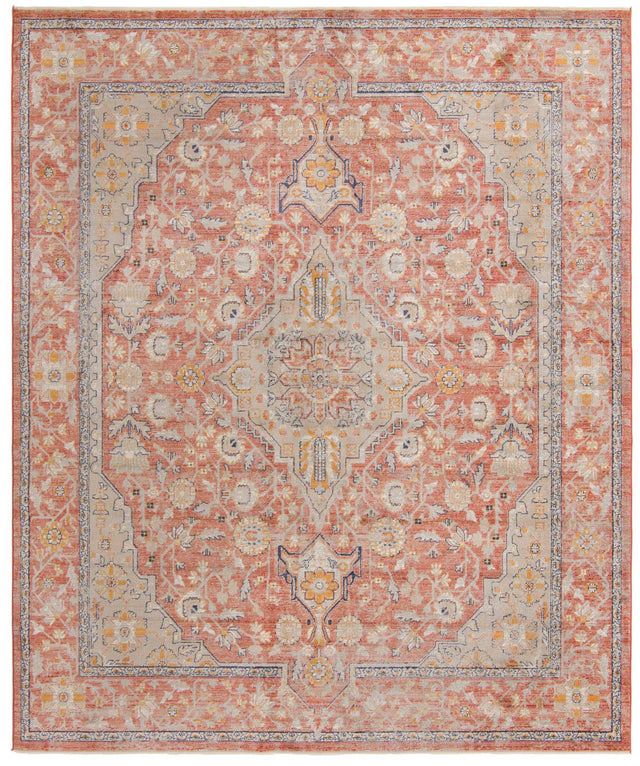 Brick Red 10' x 13' 1 Lola Rectangle Area Rug Polypropylene With Jute Backing Traditional Pattern Easy Clean Carpet for Home Interior Design for Sale at Rug Engine