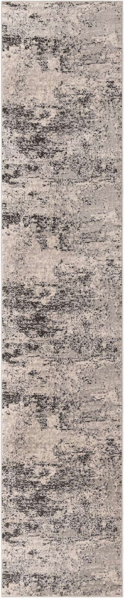 Gray 2' 7 x 13' Leipzig Runner Area Rug 75% Polypropylene & 25% Polyester Modern Contemporary Carpet for Kitchens, Bedroom, Living Room Home Decor for Sale at Rug Engine