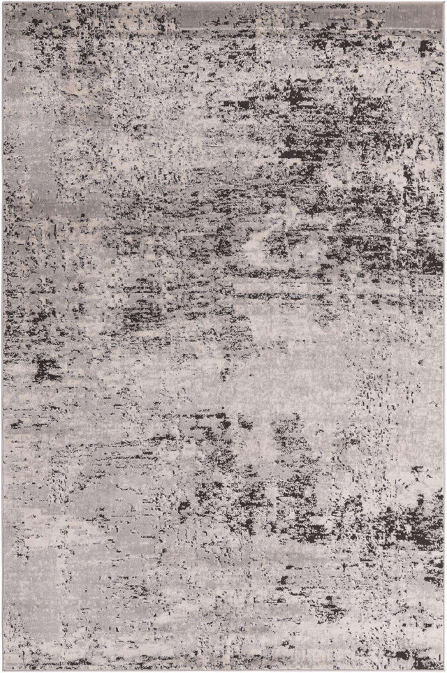 Gray 6' 1 x 9' Leipzig Rectangle Area Rug 75% Polypropylene & 25% Polyester Modern Contemporary Carpet for Kitchens, Bedroom, Living Room Home Decor for Sale at Rug Engine