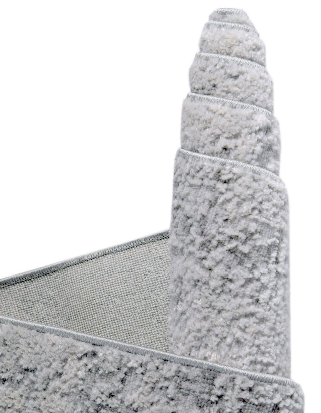 Gray 5' 3 x 7' 10 Caspian Oval Area Rug 60% Polypropylene & 40% Polyester With Cotton Backing Modern Chic Carpet for Home Interior Design Decorating for Sale at Rug Engine