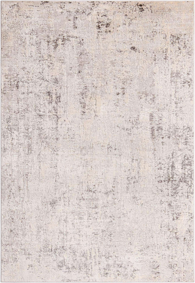 Gray 7' 1 x 10' Caspian Rectangle Area Rug 60% Polypropylene & 40% Polyester With Cotton Backing Modern Chic Carpet for Home Interior Design Decorating for Sale at Rug Engine