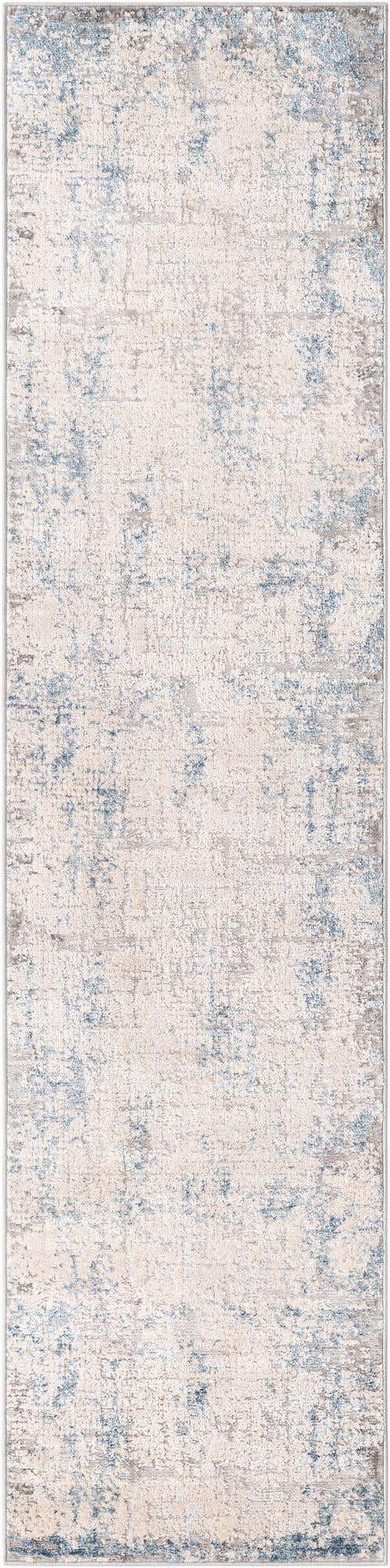 Gray Blue 2' x 8' Caspian Runner Area Rug 60% Polypropylene & 40% Polyester With Cotton Backing Modern Chic Carpet for Home Interior Design Decorating for Sale at Rug Engine