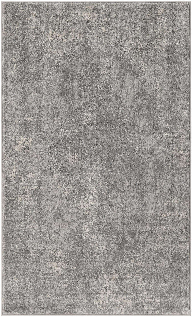 Gray 3' 1 x 5' 3 Portland Rectangle Area Rug 85% Polypropylene & 15% Polyester Vintage Distressed Traditional Carpet for Home Decor for Sale at Rug Engine