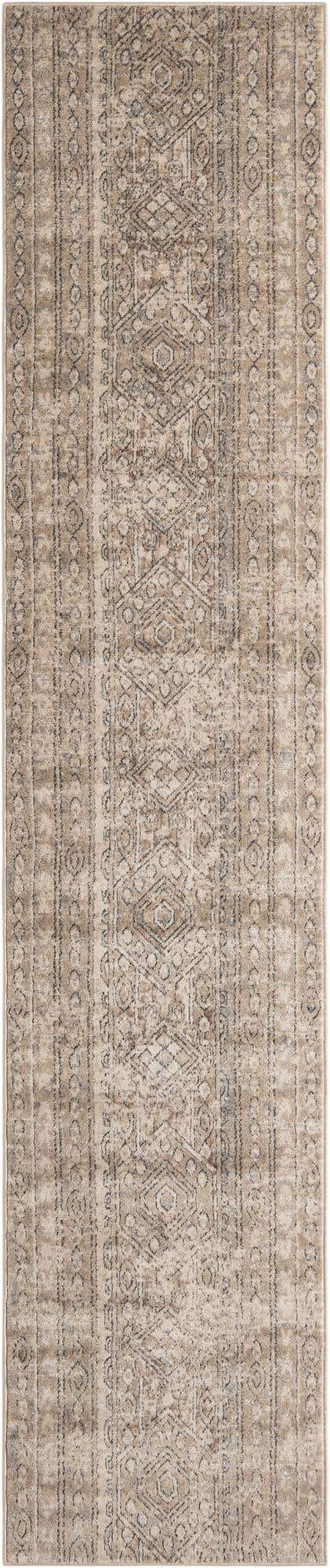 Ivory 2' 7 x 13' 1 Portland Runner Area Rug 85% Polypropylene & 15% Polyester Vintage Distressed Traditional Carpet for Home Decor for Sale at Rug Engine