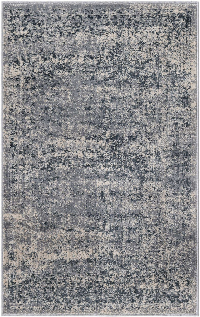 Blue Gray 2' x 3' 1 Chateau Rectangle Area Rug 85% Polypropylene & 15% Chenille With Cotton Backing Traditional Vintage Distressed Carpet for Classical Interior Design Decorating for Sale at Rug Engine