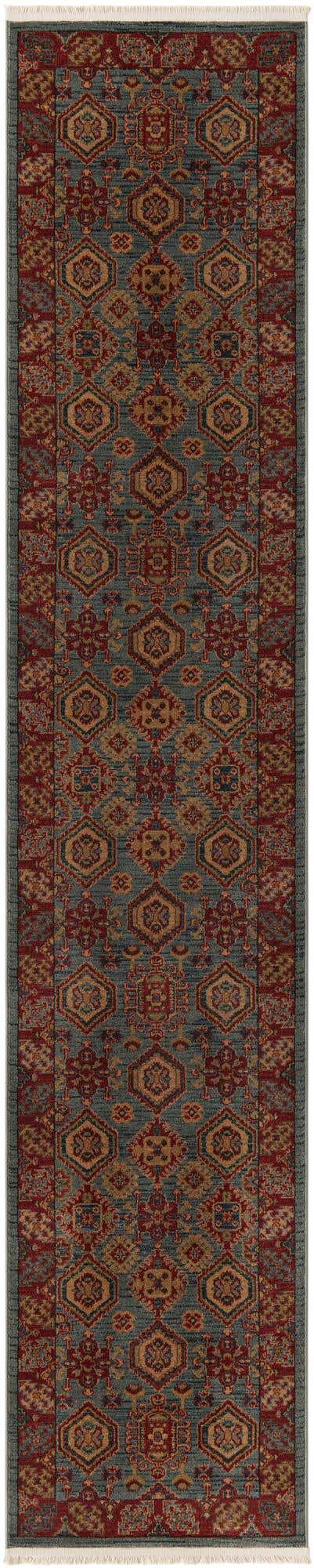 Light Blue 2' 7 x 13' 1 Sahand Runner Area Rug Affordable Easy Clean Traditional Design Durable Carpet for Home Interior Design Living Room Dining Office for Sale at Rug Engine