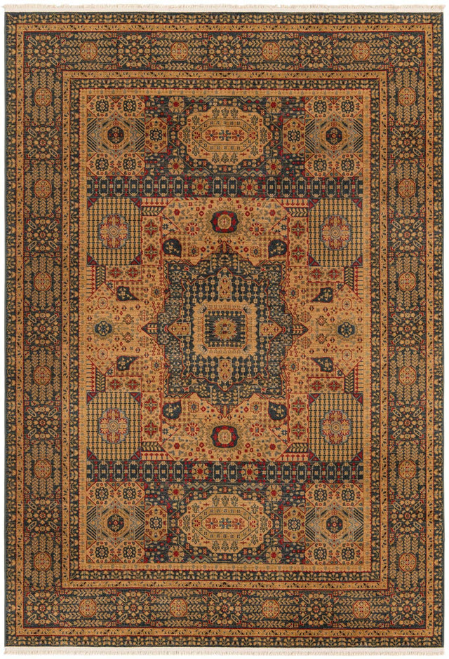 Blue 8' x 11' Palace Rectangle Area Rug