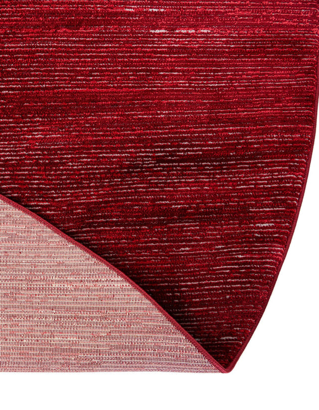 Red 7' 10 x 10' Finsbury Oval Area Rug 60% Polypropylene & 40% Polyester Contemporary Carpet for Living Rooms, Dining, Offices for Sale at Rug Engine