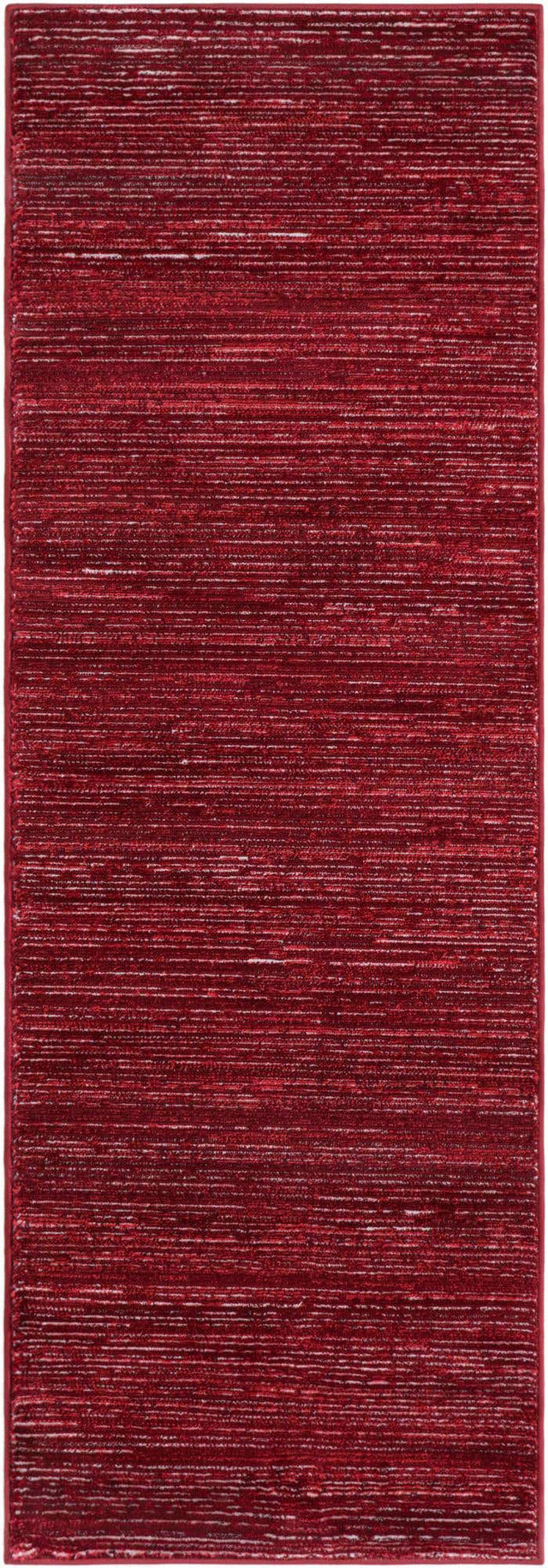 Red 2' x 6' 1 Finsbury Runner Area Rug 60% Polypropylene & 40% Polyester Contemporary Carpet for Living Rooms, Dining, Offices for Sale at Rug Engine