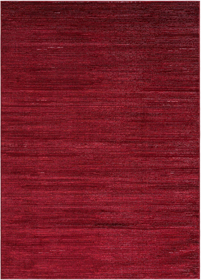 Red 7' 1 x 10' Finsbury Rectangle Area Rug 60% Polypropylene & 40% Polyester Contemporary Carpet for Living Rooms, Dining, Offices for Sale at Rug Engine